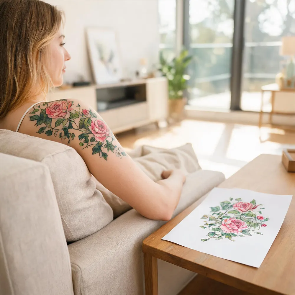 Papier temporaire pour tatouage commercial