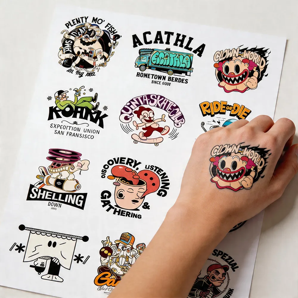 Papier de transfert temporaire pour tatouage