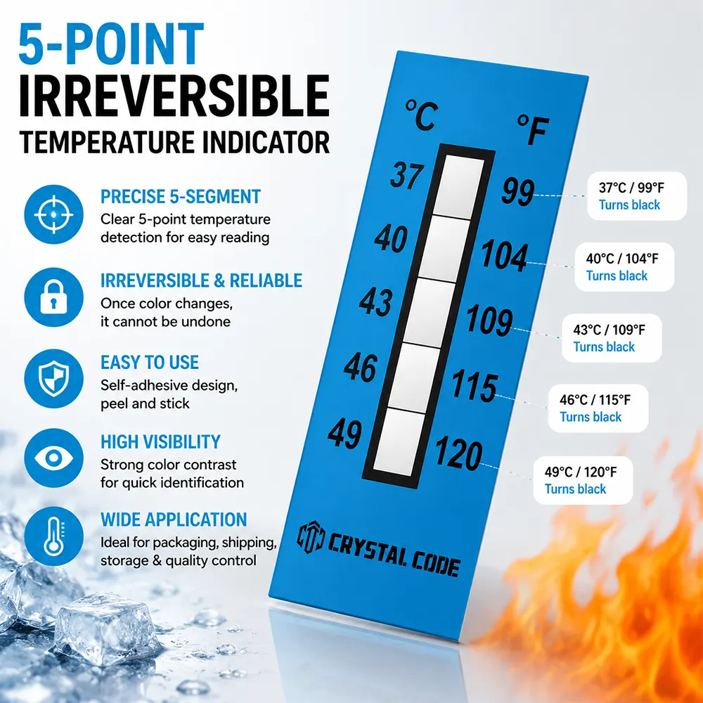 Étiquette indicatrice thermique