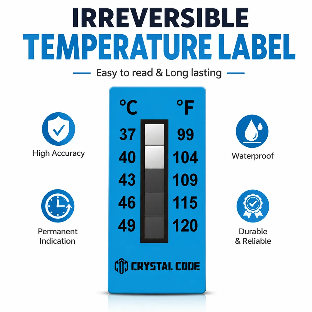 Autocollant indicateur de température en vinyle