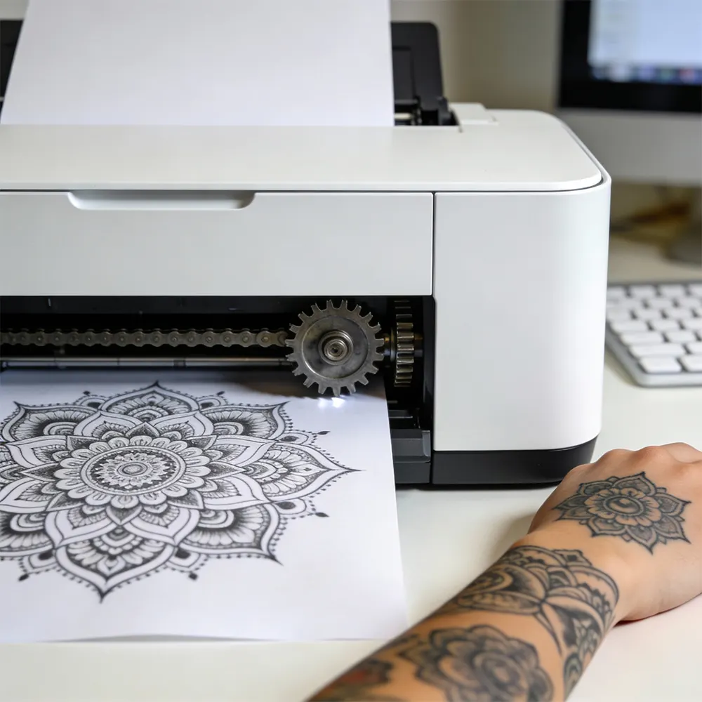 Papier de tatouage à transfert d’eau