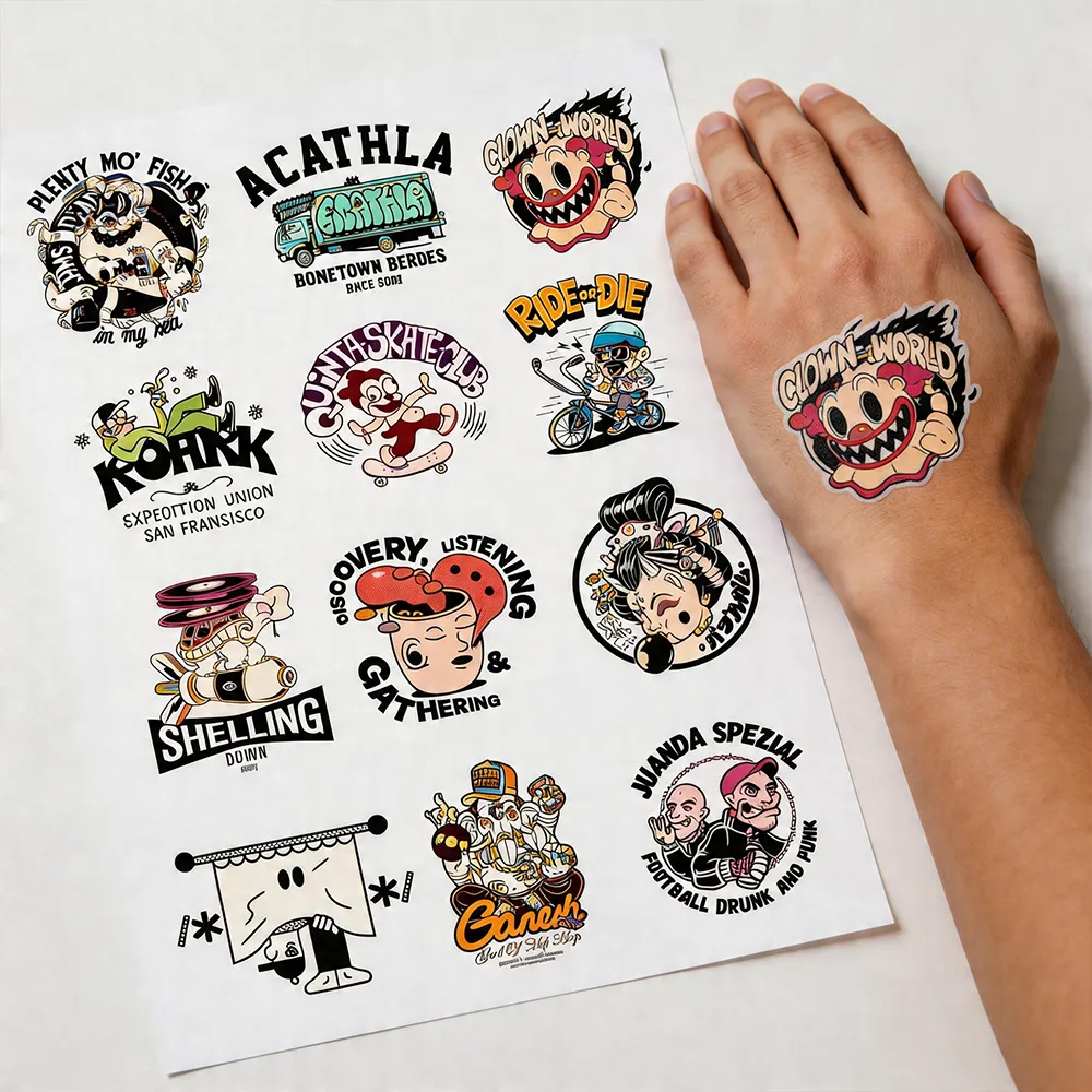 Papier de tatouage à transfert d’eau