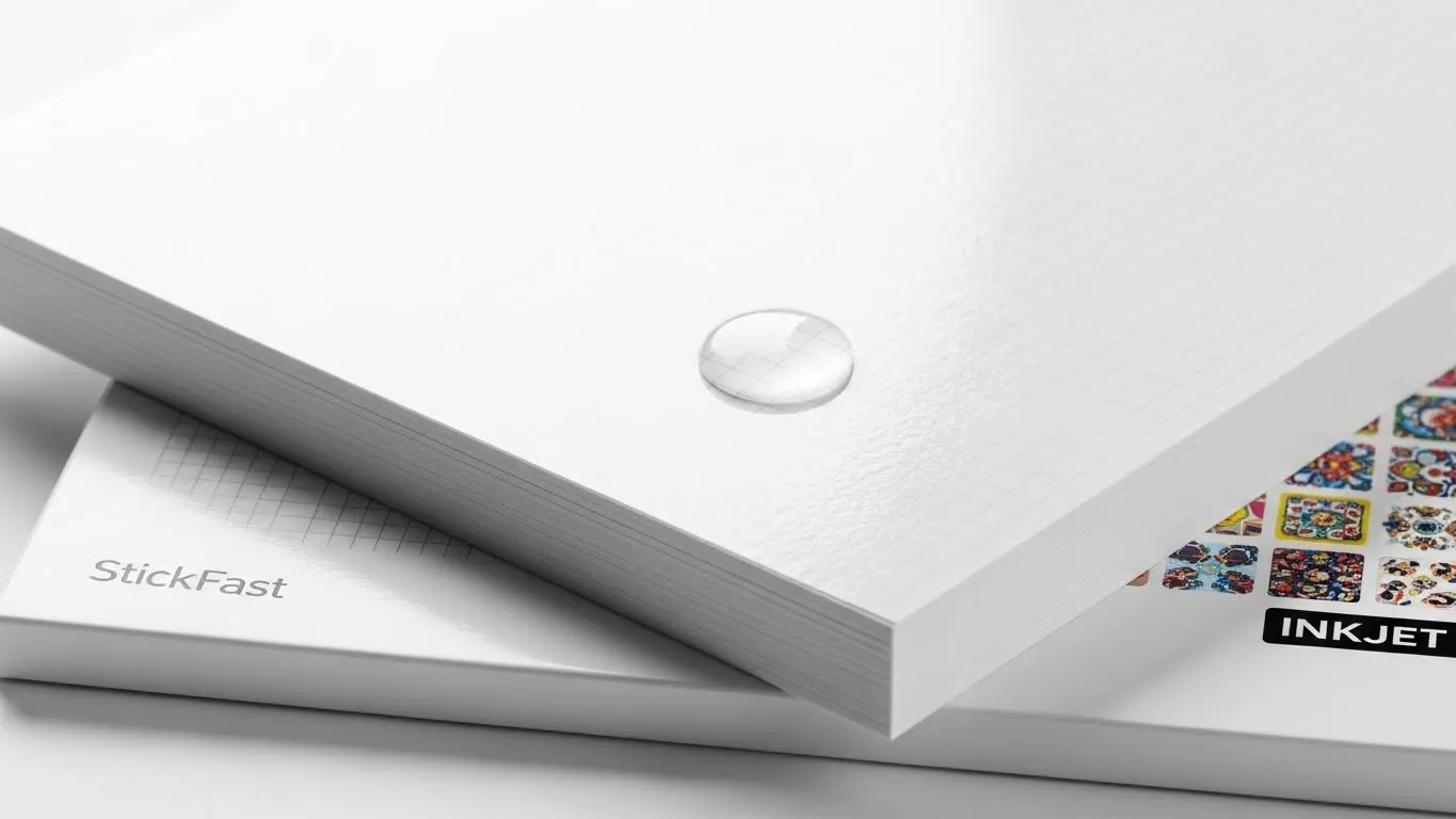 Papier autocollant vinyle pour imprimantes jet d’encre